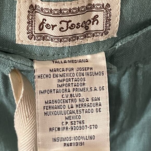 For Joseph Linen Capri Pants Womens Beachy Minimalist Travel Size Medium - Picture 4 of 5